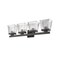 Z-Lite Astor 4 Light Vanity, Matte Black & Clear 1936-4V-MB - alternate 7